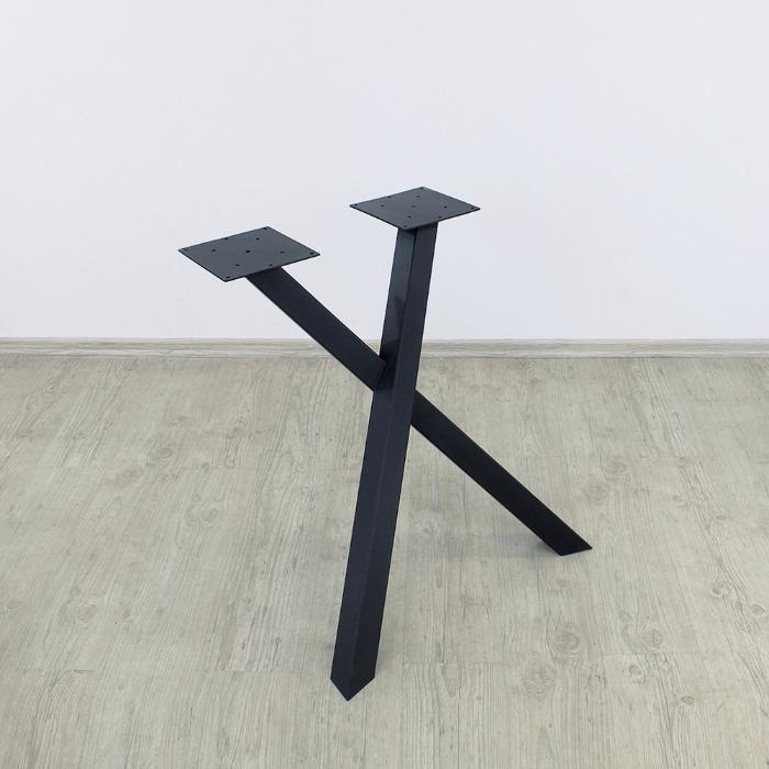Hellend X-model metalen tafelpoten