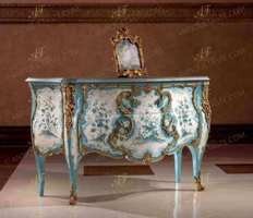 Mathieu Criaerd Louis XV Rococo Vernis Martin style Commode