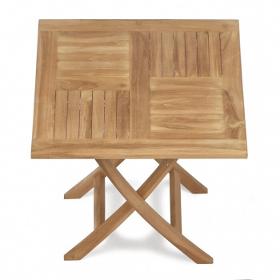 teak houten klaptafel 70x70x75 cm
