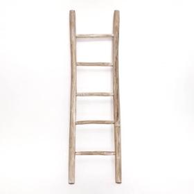 houten decoratie ladder teak 175cm hoog