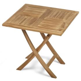 teak houten klaptafel 80x80x75 cm