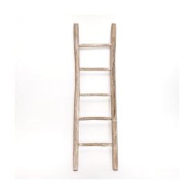 houten decoratie ladder teak 150cm hoog 