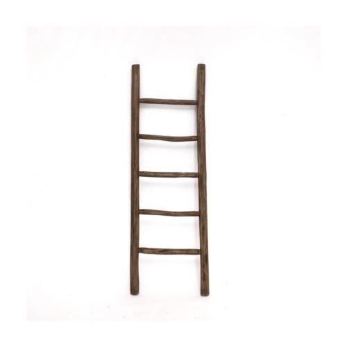 houten decoratie ladder teak 150cm hoog