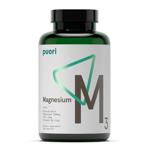 Puori M3 Magnesium Supplement 120 Capsules